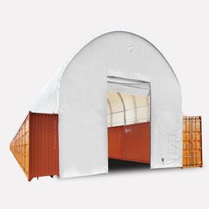 Heavy Duty Reinforced Double Truss Outdoor Storage Shed Container Shelter for Industrial Shipping Storage