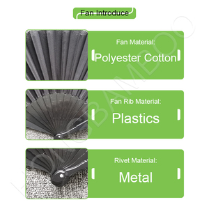 Xách Tay Gấp Polyester <span class=keywords><strong>Fan</strong></span> Hâm Mộ Đồng Bằng Nhựa Tay <span class=keywords><strong>Fan</strong></span> Hâm Mộ Trung Quốc Vải Tay <span class=keywords><strong>Fan</strong></span> Hâm Mộ Cho Đám Cưới Du Lịch Đảng Nhảy Múa Cosplay - Product Image 5