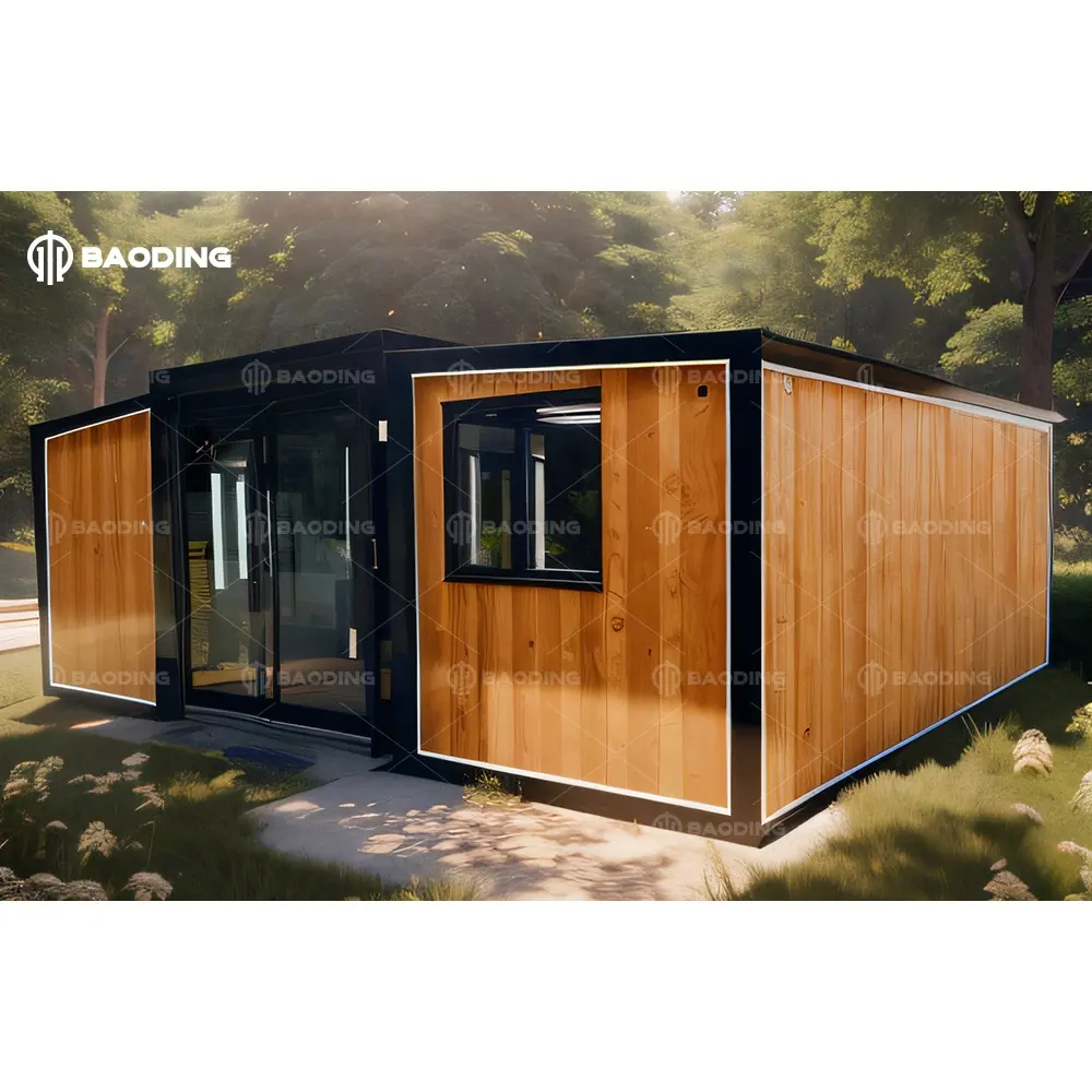 Maison d'hôtes consommable multifonction préfabriquée Conteneur de vie fabriqué de luxe à trois chambres à coucher Commerce de maison portable