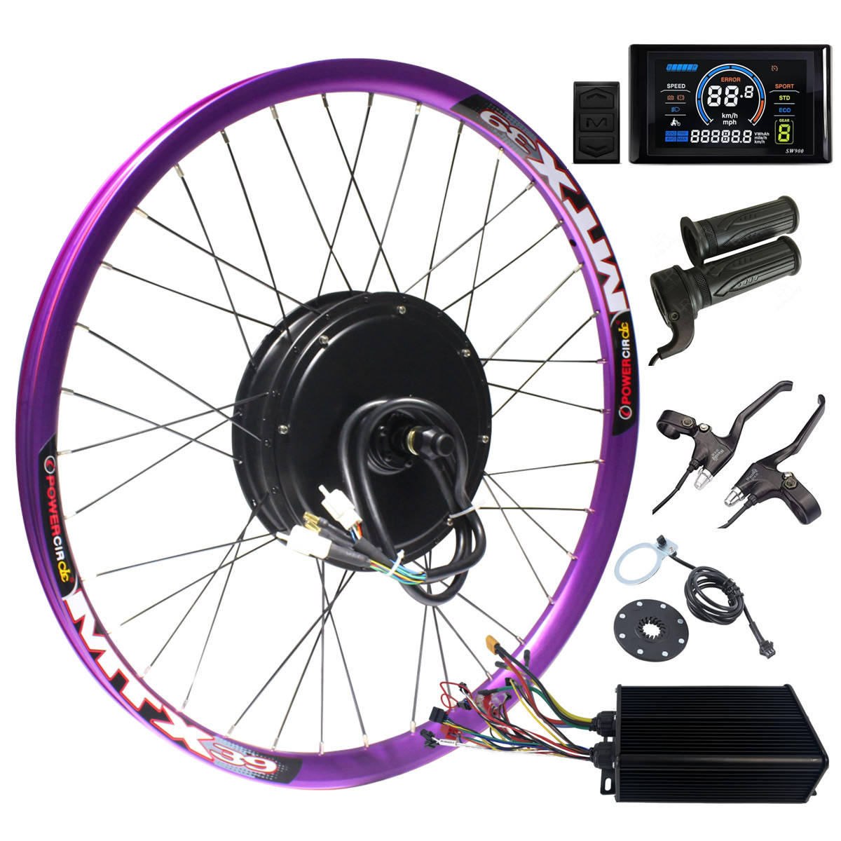 Écran violet SW900 + accélérateur normal