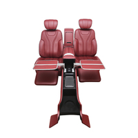 Personnalisé Rouge Luxe Van Chaise Vip Universel Siège De Voiture Mini Bus Siège Chine Électrique En Cuir Automobile Plaque En Acier + Tuyau En Acier