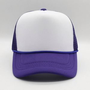 Casquettes de baseball personnalisées en gros d'usine avec logo, casquette trucker sportive en tissu Oxford, casquette snapback unie avec corde, lettres en mousse et maille frontale - Product Image 3