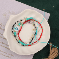 Bracelets tendance pour femmes, style bohème, faits à la main avec perles de verre et perles de rocaille colorées, très demandés