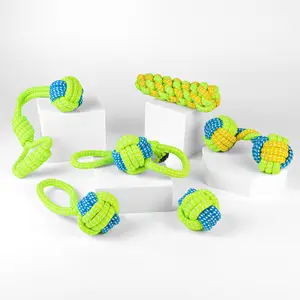 Pet Toys Durable Cotton Rope For Pet Toys Chew Ball Set Pet Rope Toys