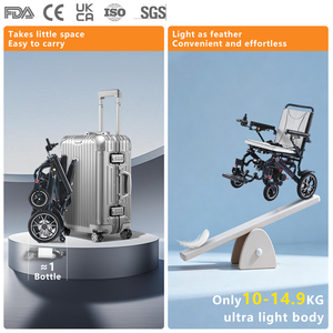 Silla <span class=keywords><strong>de</strong></span> Ruedas Eléctrica Plegable Ligera y Portátil al por Mayor, con Doble Motor, Batería Aprobada por Aerolíneas, para Adultos <span class=keywords><strong>Mayores</strong></span> - Product Image 6