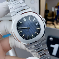 Hochwertige 40mm DDF Fabrik 324 Integriertes Uhrwerk Mechanische Uhr 5711 Blaues Zifferblatt Texturiert Leuchtende Taucheruhr