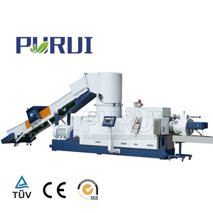 Broyeur de recyclage plastique à deux étages avec moteur de traitement PC PA PPR pour films PE PP lavés et sacs tissés, production de 400-500 kg/h - Product Image 4