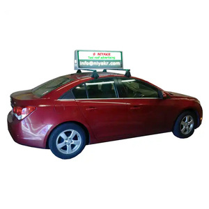 Pantalla Led para ventana de coche 3G 4G Control inalámbrico P2.5 Pantalla Led superior de Taxi/Señal superior de coche/Publicidad Led Techo de coche de doble cara - Product Image 1