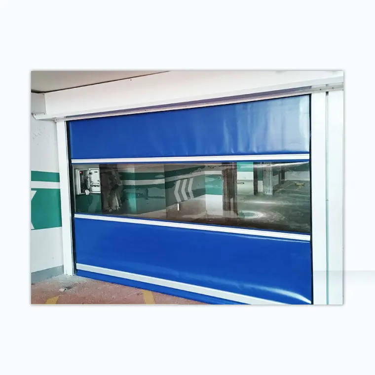 Shopping mall underground parking lot pvc fast roller shutter workshop factory thermal insulation dust automatic induction