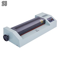 Mesin Laminasi Shujun 320B Presisi Tinggi 19mm A3 4 Roller untuk Kantor & Sekolah