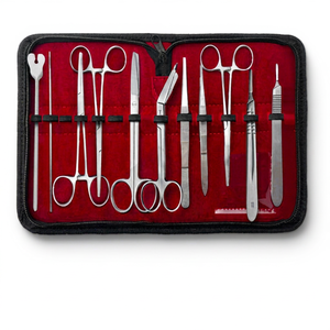 Student Minor Training Surgical <b>Kit</b> 18 PCS Complete High-quality Medic Instruments Set Manual Stainless Steel MOL Certified - Product Image 1
