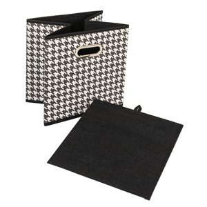 <b>Storage</b> Cubes Bins Fabric 11 Inch <b>Brown</b> <b>Storage</b> <b>Boxes</b> Foldable <b>Storage</b> Baskets Printed Cloth <b>Storage</b> Inserts Cube - Product Image 3
