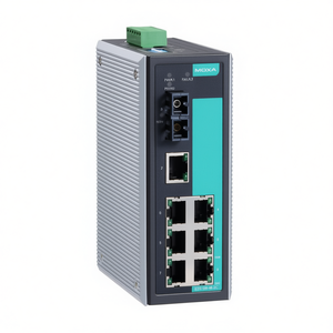Moxa EDS-308-M-SC Switch Ethernet Industrial No Administrado para Riel DIN, 8 Puertos, 24V, IEEE 802.3 - Product Image 2
