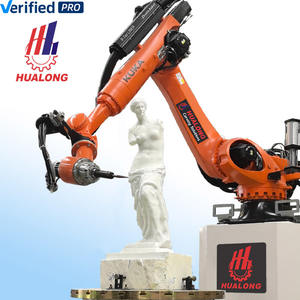 Machine de gravure CNC à bras robotique 7 axes Hualong Machinery, corps KUKA, machine de découpe automatique Robotcut, fraisage 3D pour le marbre - Product Image 1