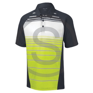 Camiseta Deportiva de Golf de Manga Corta con Logotipo Sublimado, Diseño 2026, 100% Algodón, Personalizada para Hombre, Tallas Grandes - Product Image 1