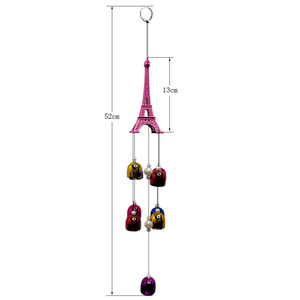 Colorful Tower 9 Bell Home Pendant, artigianato con campanelle multiple, ciondoli regalo - Product Image 3