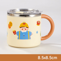 Design classique 304 tasse à eau en acier inoxydable parents et enfants tasse à café thé lait pour la rentrée des classes