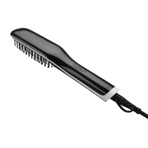 Hombre <span class=keywords><strong>el</strong></span> <span class=keywords><strong>pelo</strong></span> y la barba plancha peine multifuncional <span class=keywords><strong>el</strong></span>éctrico de oro Etiqueta Privada barba plancha <span class=keywords><strong>cepillo</strong></span> <span class=keywords><strong>para</strong></span> hombre - Product Image 5
