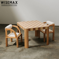 WISEMAX mobilya fransız tarzı otel eğlence sandalye kül ahşap krem beyaz buklet kumaş yüksek arkalığı yemek sandalyesi restoran için