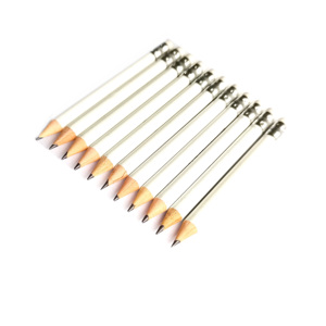 Lápiz de Golf Redondo de Madera de 10 cm con Mina Negra y Borrador para Uso en Oficina y Escuela - Product Image 1