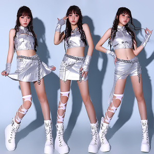 <span class=keywords><strong>Tenue</strong></span> de performance de danse jazz Ecowalson, nouvelle <span class=keywords><strong>tenue</strong></span> de scène sexy, cool et élégante, vêtements de danse <span class=keywords><strong>coréenne</strong></span>, vêtements pour groupe de filles K-Pop, femmes - Product Image 3