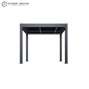 Pérgola Automática Impermeable de Aluminio con Rejillas 3x3M, Gazebo de Jardín con Control Remoto, Tamaño Personalizado - Product Image 2
