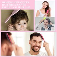 Brosse à cheveux en nylon antistatique, démêlante, à faible MOQ, pour coiffeur, massage, bouclage, personnalisable, anti-frisottis