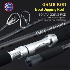 Canne à pêche jigging <span class=keywords><strong>de</strong></span> haute qualité 2,4 m, 100 % composants Fuji importés, puissance 20 kg/28 kg, canne à popping <span class=keywords><strong>pour</strong></span> la pêche en haute mer. - Product Image 3