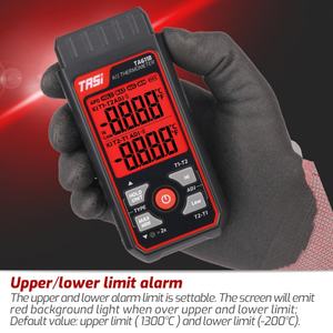 Termómetro Digital de Termopar TASI TA611A K/J, Medidor de Temperatura de un Solo Canal, Personalizable, Compatible con OEM y ODM - Product Image 4
