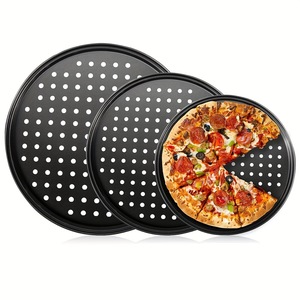 <span class=keywords><strong>Teglia</strong></span> per <span class=keywords><strong>Pizza</strong></span> Forata Antiaderente, Stampo per <span class=keywords><strong>Pizza</strong></span> Rotondo, Modello A100 - Product Image 5
