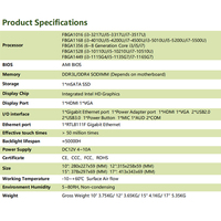 Hepsi Bir Arada Bilgisayar Sağlam Linux Dayanıklı Tablet Kapasitif I3 4005U I5 4200U I7 4500U Endüstriyel Panel PC LCD Dokunmatik Ekran
