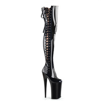 Chaussures de pole dance 8In, bottes hautes sexy pour femmes, chaussures de performance pour danseuses de pole, chaussures de pole dance exotiques pour boîte de nuit