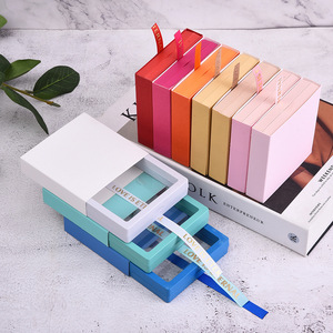 Nhiều Kích cỡ biểu tượng tùy chỉnh 3D trong suốt vuông Nhựa PE phim hộp hiển thị với mềm mỏng giấy bìa trượt ngăn kéo hộp đồ trang sức - Product Image 1