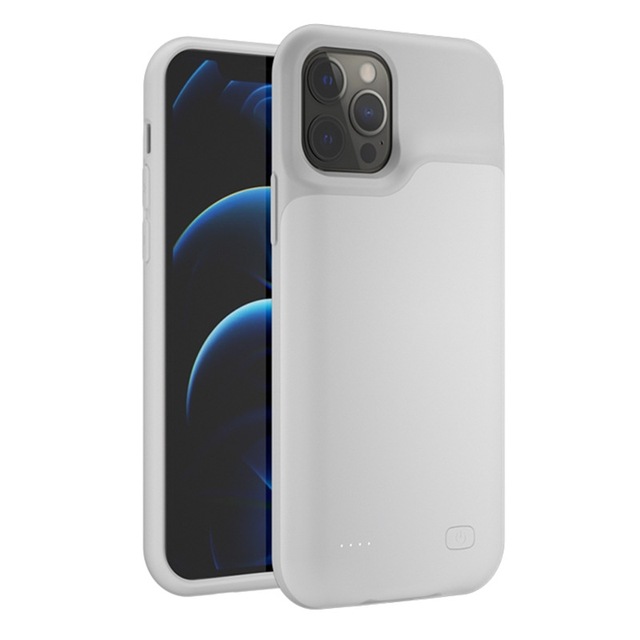 Portable Ultra Slim Protective for Compatible Charging Case Extended Rechargeable Smart Battery Pack White/Black Backup Power