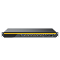 1U Rackmount Firewall 8LAN 4x10G SFP Utilisation professionnelle Routeur de gestion de réseau C236 6e-9e génération Core i5 i7 Xeon Desktop CPU