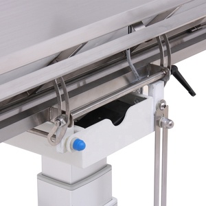 Meja bedah hewan peliharaan mengangkat vertikal operasi v-top baja tahan karat ortopedi untuk anestesi anjing di klinik hewan peliharaan - Product Image 3