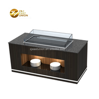 Station de Buffet Mobile pour Banquet, équipement de restauration Commercial, Grain de bois, 1 pièce