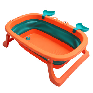 Collapsible Folding Newborn Portable Bathing Collapsible Plastic Foldable Bath Tub Baby