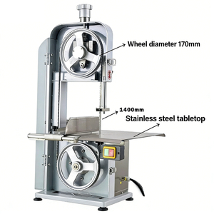 Scie à os commerciale pour boucher <span class=keywords><strong>de</strong></span> supermarché, moteur en cuivre 0,75 kW, hauteur <span class=keywords><strong>de</strong></span> coupe 210 mm - Product Image 2