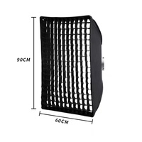 Diffuseur de lumière souple en plastique 60x90cm avec monture Bowens pour flash, accessoire de photographie en studio intérieur, grille diffuseur pour éclairage.