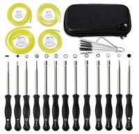Kit d'outils de réglage de carburateur 13 pièces pour moteur 2 temps, compatible avec les débroussailleuses Poulan, Husqvarna, Echo et Weedeater