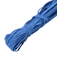 Cordon élastique sergé coloré 8 mm, sangle plate flexible en caoutchouc, cordons élastiques robustes pour vêtements