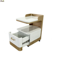 Chariot de rangement pour manucure et pédicure de luxe pour spa de beauté