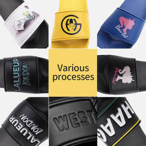 Bosirui Bán Buôn Siêu Mềm PU Slide Dép Biểu Tượng Tùy Chỉnh Cộng Với Kích Thước Mù<span class=keywords><strong>a</strong></span> Hè Mát Dép Với Cao Su Đế Tùy Chỉnh Hộp - Product Image 5