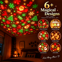 Projecteur décoratif pour arbre de Noël, alimenté par USB, en PVC, 20 cm