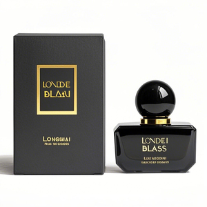 Mới Đến Vuông Nước Hoa Phun Chai Rỗng Uốn Hình Chữ Nhật Mini 30Ml Thủy Tinh Nước Hoa Phẳng Chai Với Hộp Quà Tặng - Product Image 3