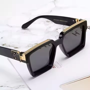 Gafas de Sol de Alta Calidad al por Mayor para Mujer, Gafas de Diseñador Cuadradas de Acetato Famosas con Logotipo Personalizado, Gafas de Sol de Moda de Lujo - Product Image 4