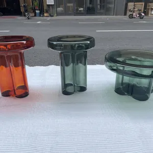 Tavolino da Caffè in Vetro Moderno Europeo, Resistente e Portatile, Colorato per <span class=keywords><strong>Soggiorno</strong></span>, Colore Verde - Product Image 2