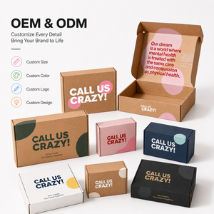 Foldable Thick Shockproof Shipping Kraft Corrugated Mailer Boxes Flat Pack Save Freight Eco Recyclable Custom Logo - Product Image 3