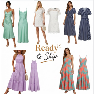 Vestidos de verano con cuello cuadrado hueco, vestido casual de viaje para adultos, entrega de pedido completo con mezcla aleatoria de colores. - Product Image 1